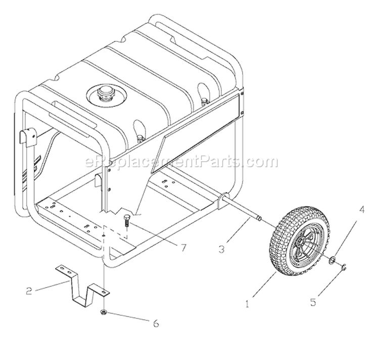 Page D Diagram and Parts List for 030235-1  Briggs and Stratton Generator